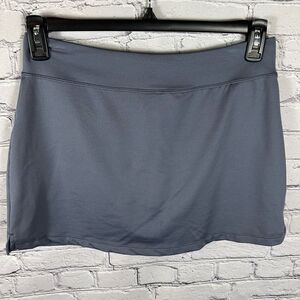 Title Nine Women’s Skort Mesh Shorts Back Zipper Pocket Pull-On Gray S
